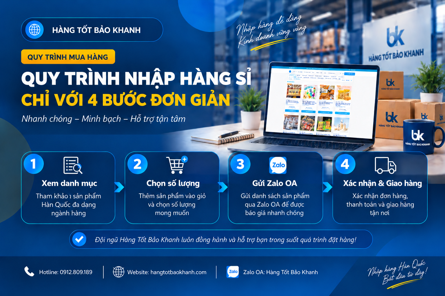Nhập hàng tại Hàng Tốt Bảo Khanh như thế nào?