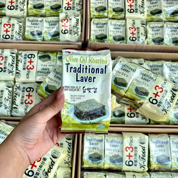 Lốc 3 Gói,9 Gói Lá Kim Rong Biển Ăn Liền K-Food, Hàng Tốt Bảo Khanh