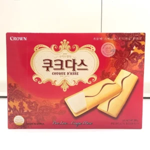 Bánh Quy Crown Hàn Quốc Kẹp Vị Vani Thơm Ngon Hộp 289g
