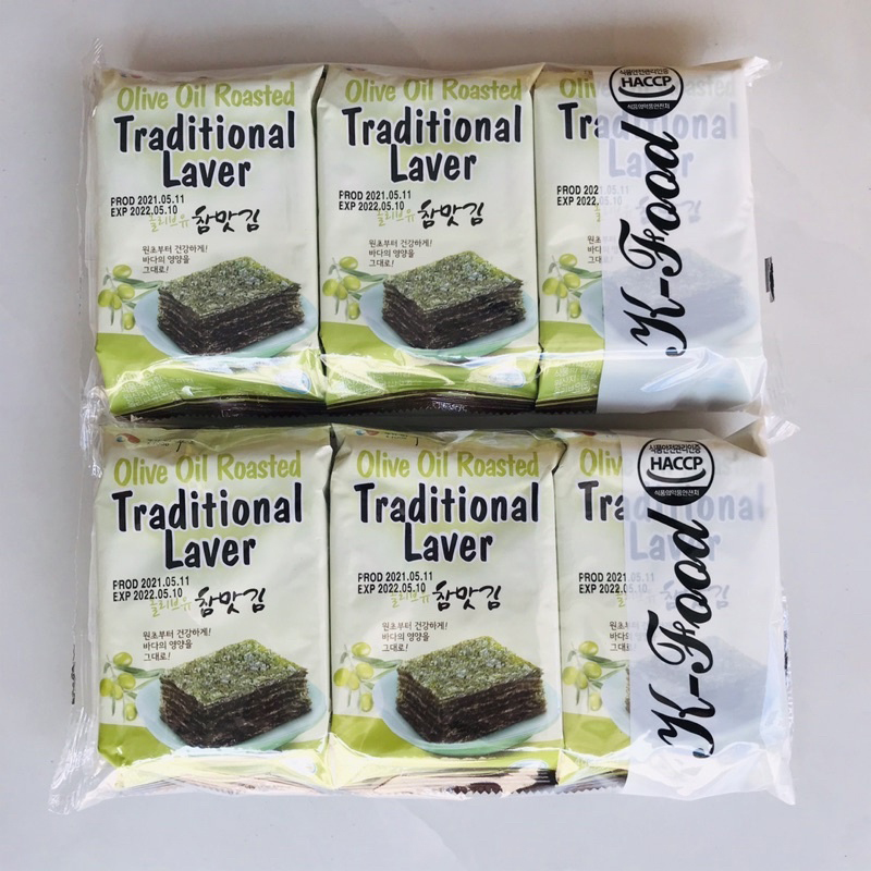 Lốc 3 Gói,9 Gói Lá Kim Rong Biển Ăn Liền K-Food, Hàng Tốt Bảo Khanh